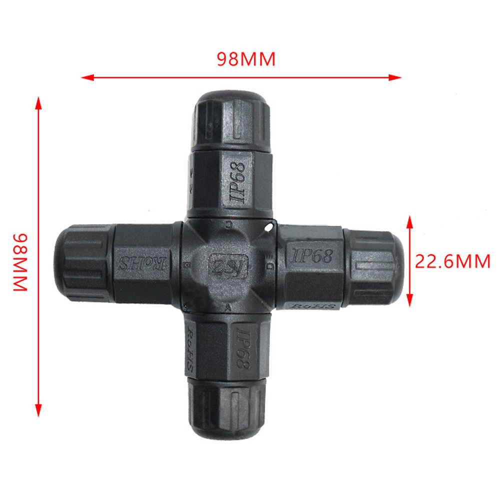 Đầu chia điện chống nước 1 ra 3 IP68 chính hãng ZSJ L20-4T 2,3,4 pin - Phụ Kiện Điện Tử Việt Nam