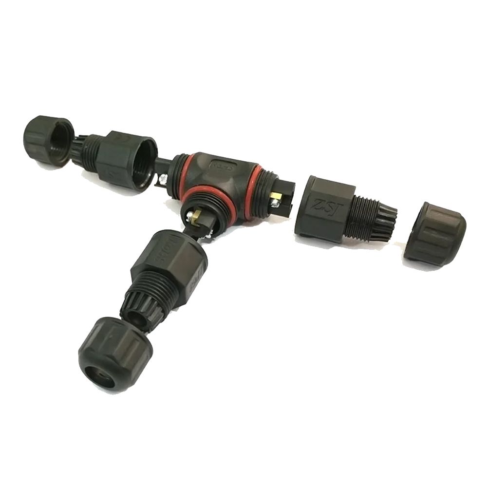 Đầu nối điện chống nước 3 ngả chữ T IP68 chính hãng ZSJ L20-T 2,3,4 pin - Phụ Kiện Điện Tử Việt Nam