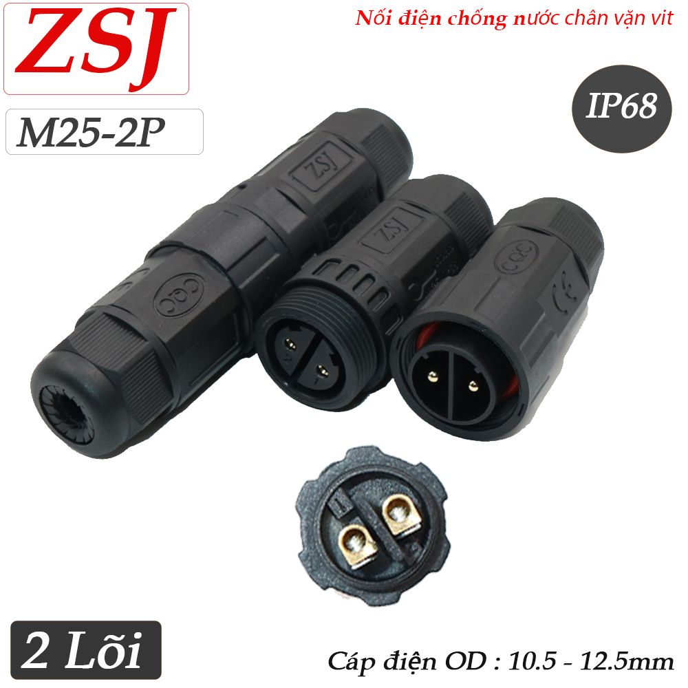 Đầu nối dây điện chống nước IP68 chính hãng ZSJ M25 - Phụ Kiện Điện Tử Việt Nam