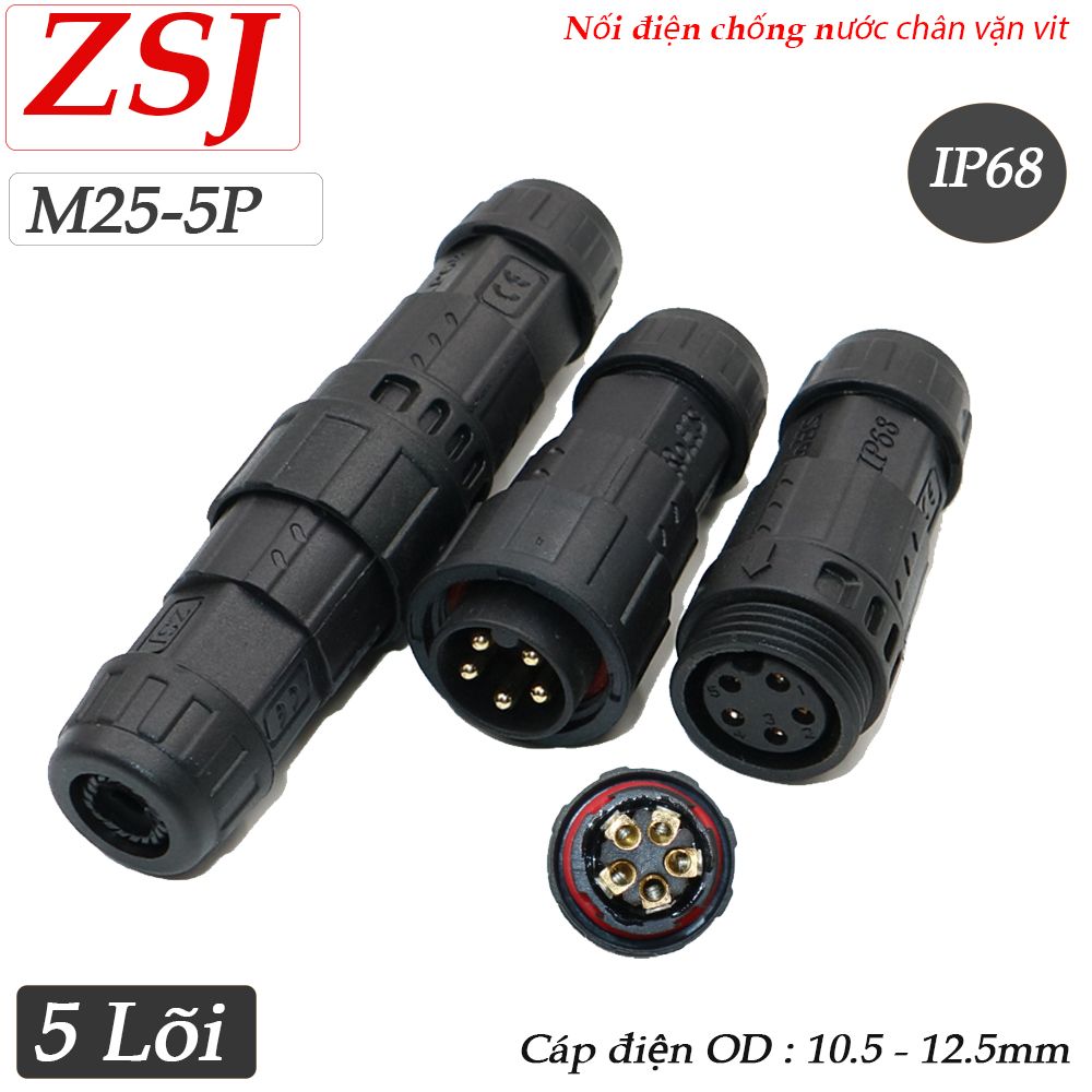 Đầu nối dây điện chống nước IP68 chính hãng ZSJ M25 - Phụ Kiện Điện Tử Việt Nam