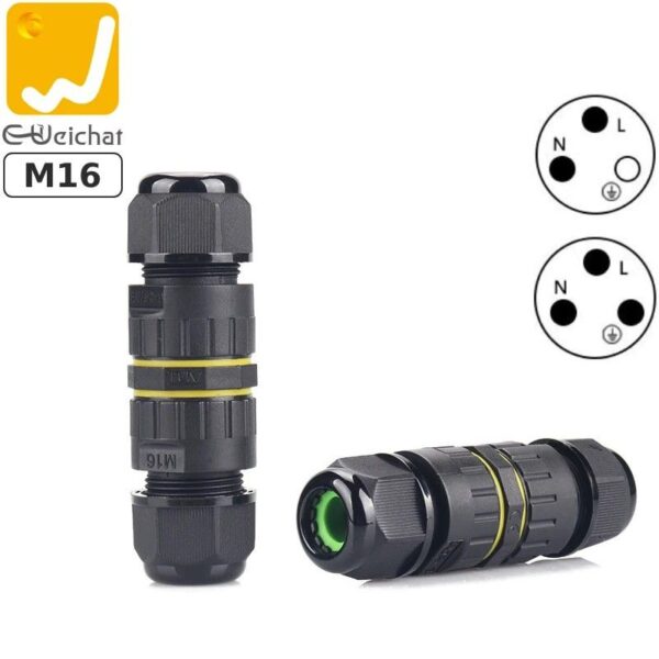 Đầu cút nối dây điện chống nước IP68 thẳng 2 3 4 5 lõi chính hãng E-Weichat EW-M16