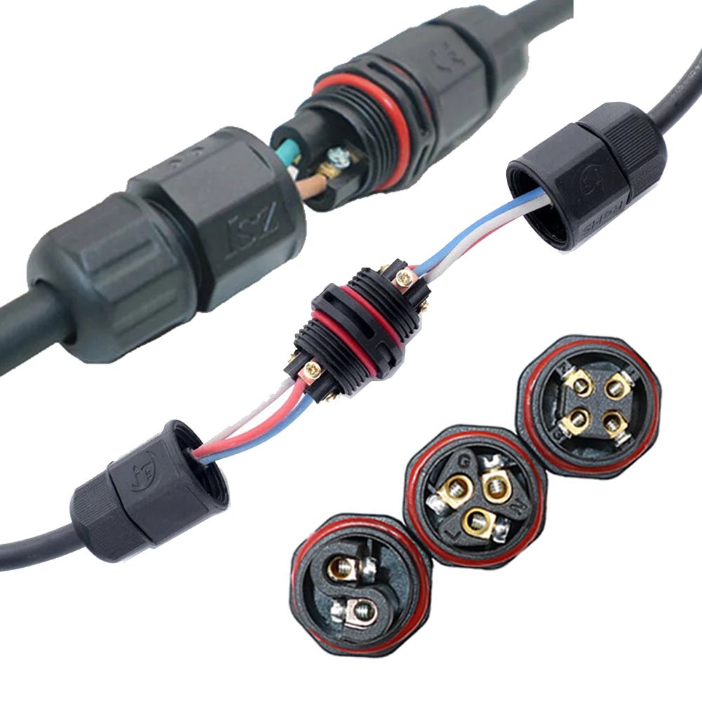 Đầu nối điện chống nước thẳng chữ i IP68 ZSJ L20 2 pin, 3 pin, 4 pin - Phụ Kiện Điện Tử Việt Nam