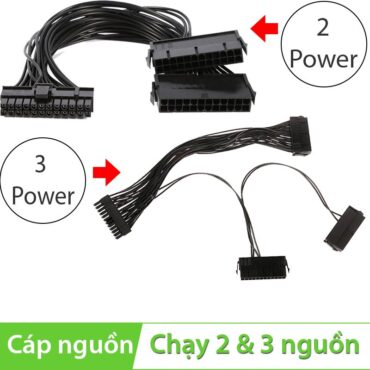 Cáp khởi động chạy 2 & 3 nguồn 24PIN ATX 20Cm - Phụ Kiện Điện Tử Việt Nam