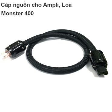 Dây cáp nguồn cho thiết bị âm thanh Âm li, Loa 1 mét Lõi đồng OFC Monster 400 - Phụ Kiện Điện Tử Việt Nam