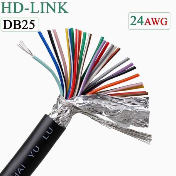 Dây cáp hàn RS232 DB25 24AWG ( 1 Mét )