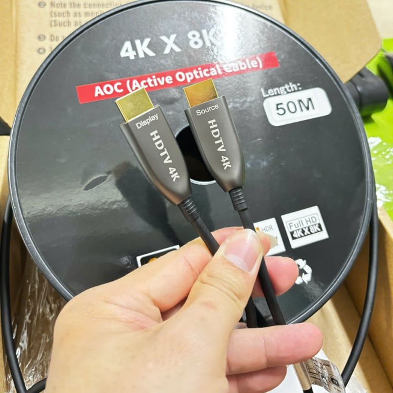 Dây cáp HDMI 2.0 sợi quang chuẩn 4K nhỏ nhẹ dài từ 10 đến 100M - Phụ Kiện Điện Tử Việt Nam