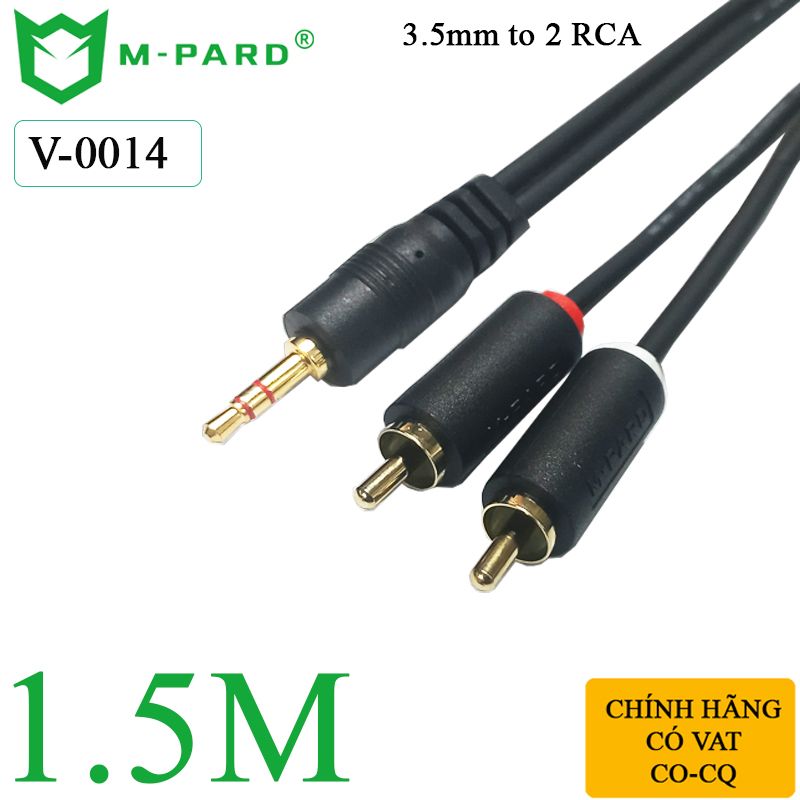 Dây cáp loa 3.5mm ra 2 RCA chính hãng M-PARD dài 1.5M đến 20M - Phụ Kiện Điện Tử Việt Nam
