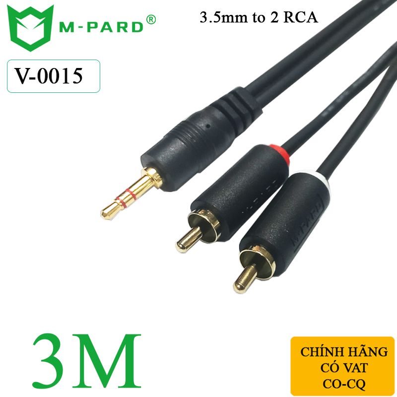Dây cáp loa 3.5mm ra 2 RCA chính hãng M-PARD dài 1.5M đến 20M - Phụ Kiện Điện Tử Việt Nam