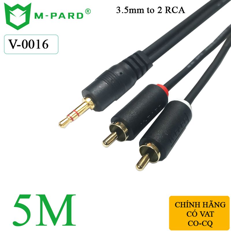 Dây cáp loa 3.5mm ra 2 RCA chính hãng M-PARD dài 1.5M đến 20M - Phụ Kiện Điện Tử Việt Nam