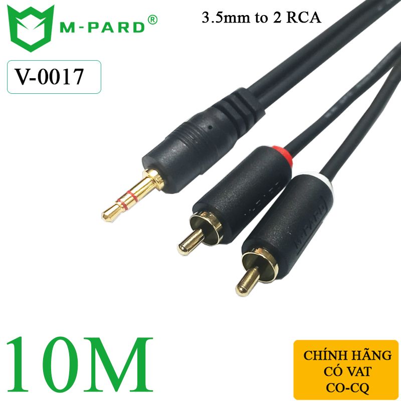Dây cáp loa 3.5mm ra 2 RCA chính hãng M-PARD dài 1.5M đến 20M - Phụ Kiện Điện Tử Việt Nam