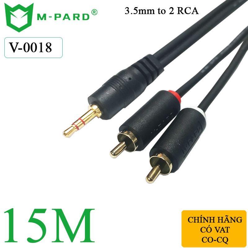 Dây cáp loa 3.5mm ra 2 RCA chính hãng M-PARD dài 1.5M đến 20M - Phụ Kiện Điện Tử Việt Nam