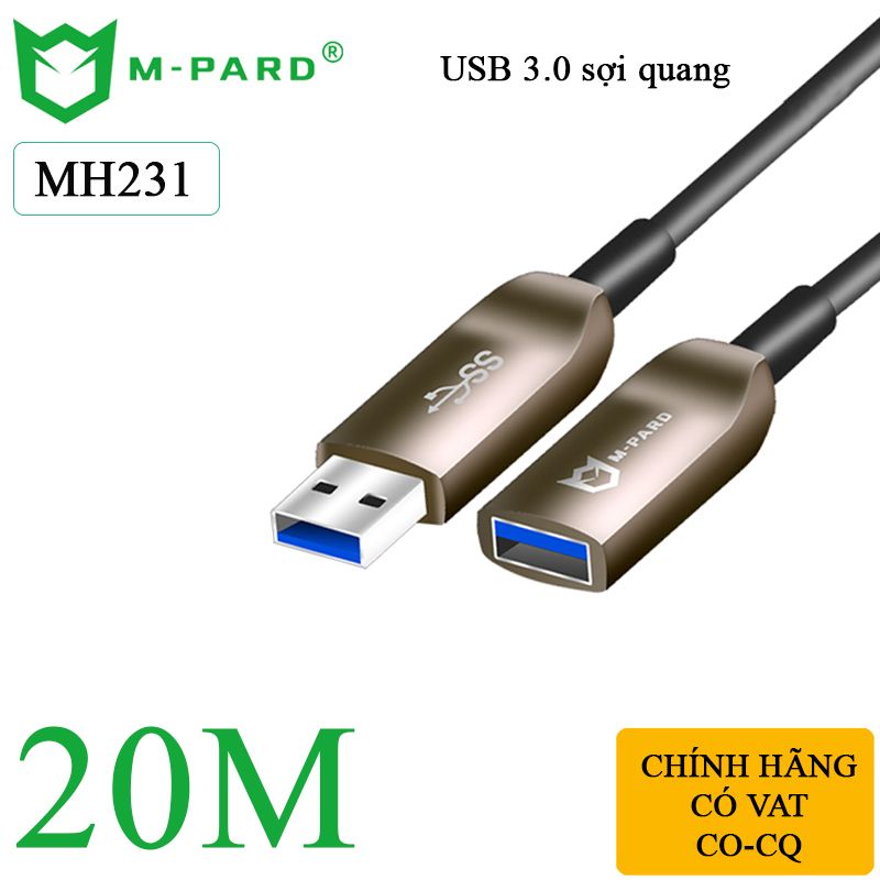 Dây cáp nối dài USB 3.0 sợi quang 20 đến 50M chính hãng M-PARD - Phụ Kiện Điện Tử Việt Nam