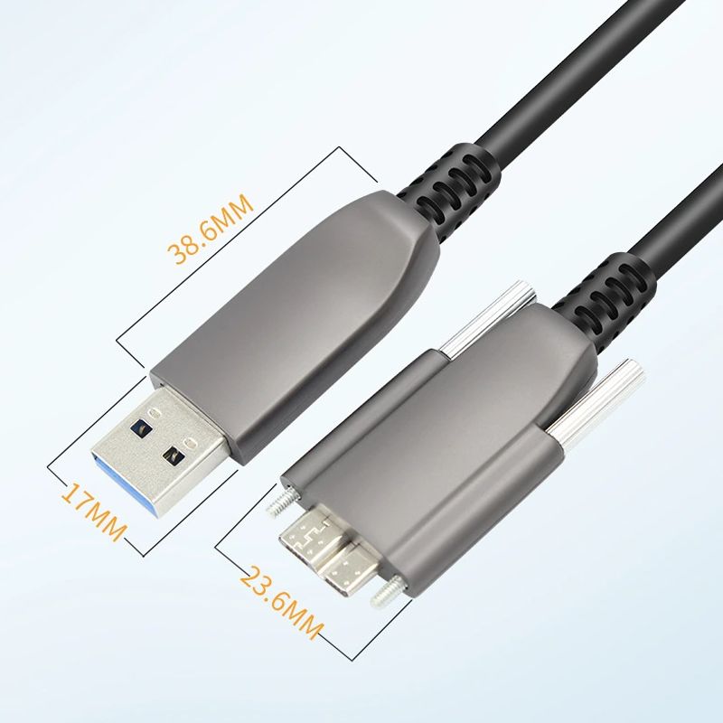 Dây cáp Micro USB 3.1 Sợi quang dùng cho Camera công nghiệp dài 8m, 10M, 15m, 20m, 25m, 30m - Phụ Kiện Điện Tử Việt Nam
