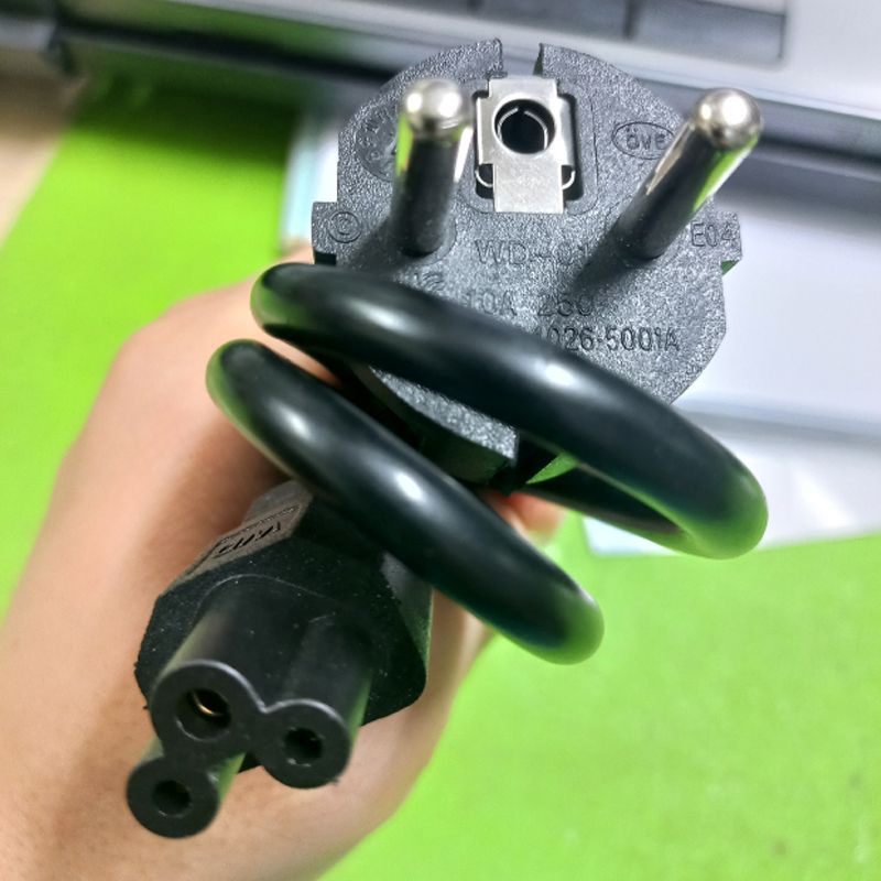 Dây nguồn AC 3 chân cho laptop chuẩn EU - Phụ Kiện Điện Tử Việt Nam