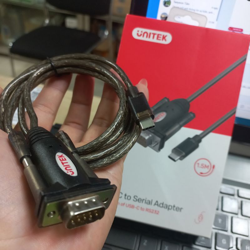 Dây USB TypeC to RS232 dài 1.5M Unitek Y-1105K - Phụ Kiện Điện Tử Việt Nam