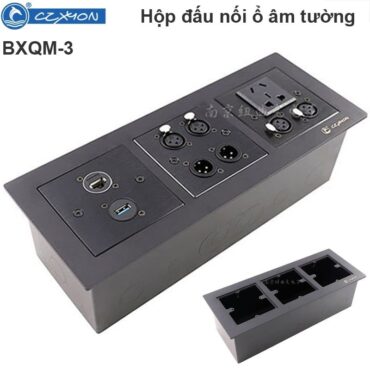 Đế âm hộc cắm 3 khay âm tường mặt bàn chịu lực thép không gỉ Coraon BXQM-3 - Phụ Kiện Điện Tử Việt Nam