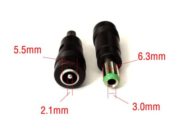 Đầu chuyển đổi nguồn 5.5x2.1mm sang 6.3x3.0mm (B)