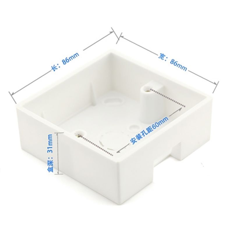 Đế nhựa vuông âm tường cho nhân mặt Coraon 86MH - Phụ Kiện Điện Tử Việt Nam
