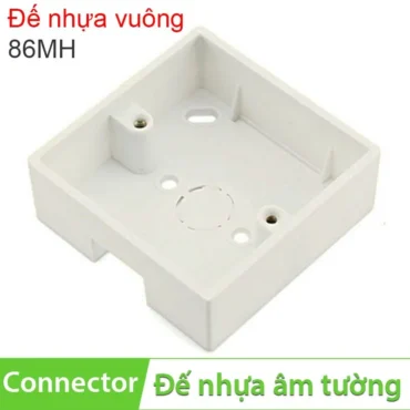 Đế nhựa vuông âm tường cho nhân mặt Coraon 86MH - Phụ Kiện Điện Tử Việt Nam