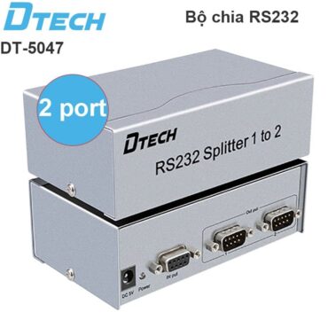 Bộ chia cổng RS232 1 ra 2 có cấp nguồn chính hãng DTECH DT-5047 - Phụ Kiện Điện Tử Việt Nam