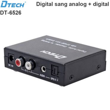 Bộ chuyển đổi quang sang RCA Audio optical switch 3x1 Dtech DT-6526 - Phụ Kiện Điện Tử Việt Nam