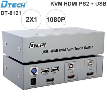 KVM Switch HDMI 2 ra 1 1080P 3D Dtech DT-8121 - Phụ Kiện Điện Tử Việt Nam