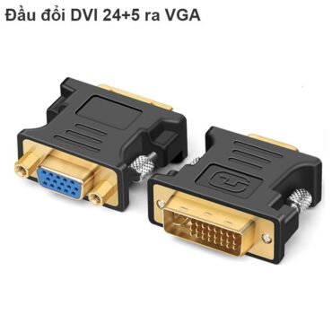 Đầu chuyển đổi DVI-I 24+5 to VGA mạ vàng 24k - Phụ Kiện Điện Tử Việt Nam