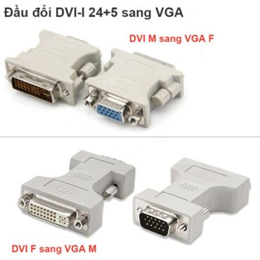 Đầu chuyển đổi DVI 24+5 to VGA Male Female - Phụ Kiện Điện Tử Việt Nam