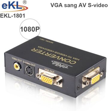 Bộ chuyển đổi VGA to Svideo, AV EKL-1801 chính hãng - Phụ Kiện Điện Tử Việt Nam
