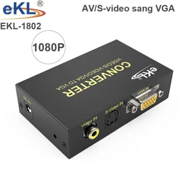 Bộ chuyển đổi AV S-video sang VGA 1080P EKL-1802 - Phụ Kiện Điện Tử Việt Nam