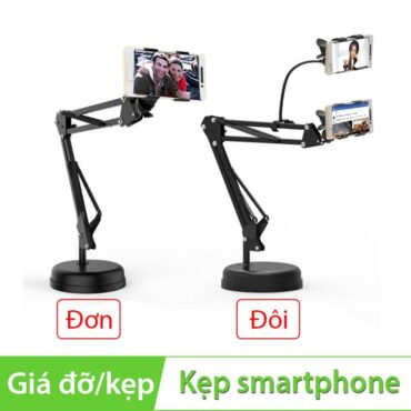 Giá đỡ và kẹp Điện thoại Smartphone để bàn xem phim live stream loại đơn và đôi - Phụ Kiện Điện Tử Việt Nam