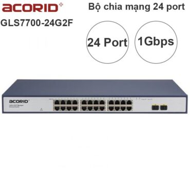 Switch managed ethernet 24 port RJ45 gigabit 2 port SFP slots uplink Acorid GLS7700-24G2F - Phụ Kiện Điện Tử Việt Nam