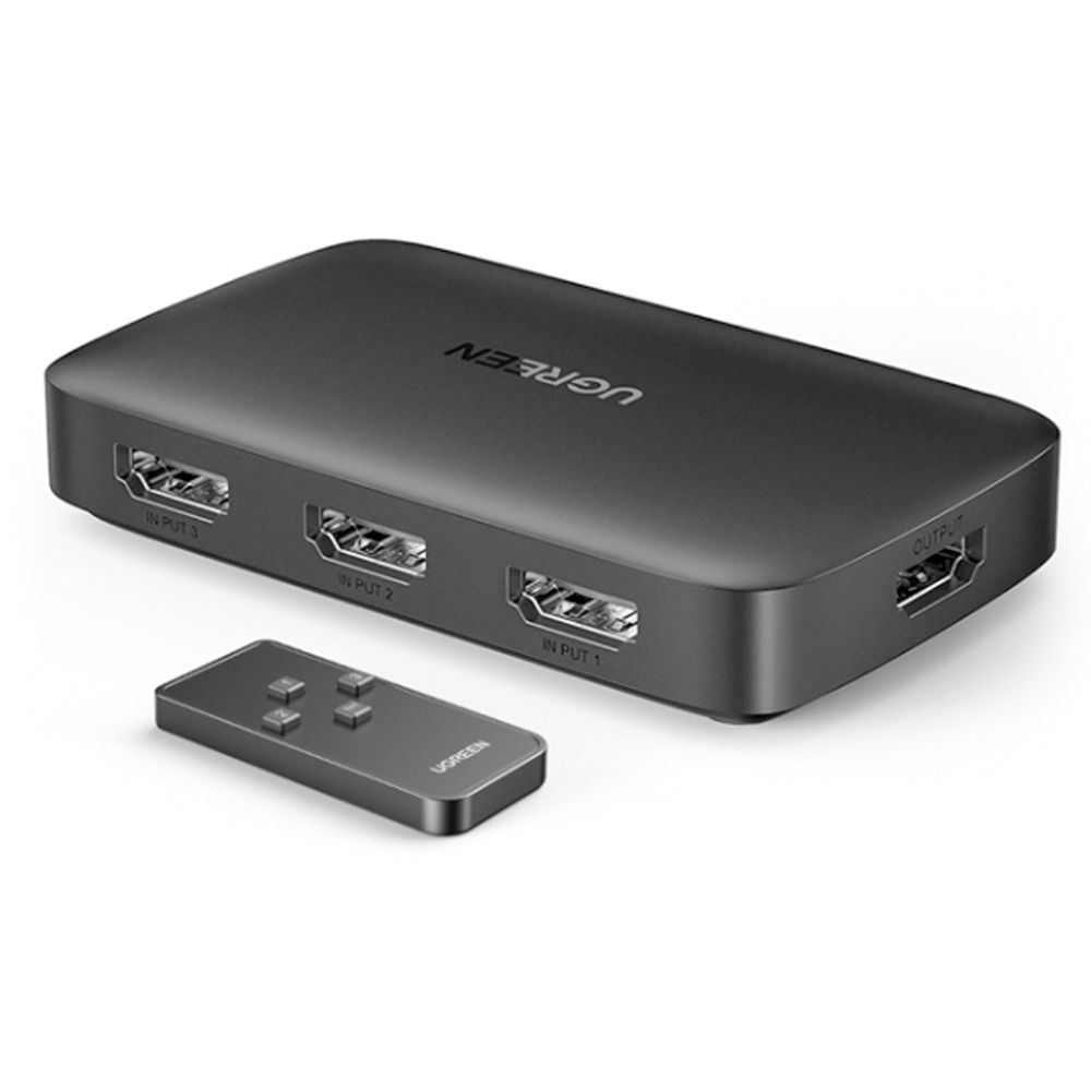 Switch HDMI 3x1 4K 30Hz Ugreen 80125 có điều khiển - Phụ Kiện Điện Tử Việt Nam
