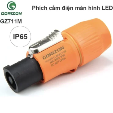 Phích cắm đấu nối điện AC 3 chân ngoài trời chống nước IP65 250V-20A Gorizon GZ711M - Phụ Kiện Điện Tử Việt Nam