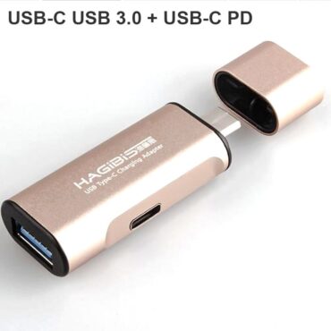 USB-C USB type-C ra USB 3.0 AF OTG - USB-C PD 20V sạc cho Macbook Smartphone Hagibis - Phụ Kiện Điện Tử Việt Nam