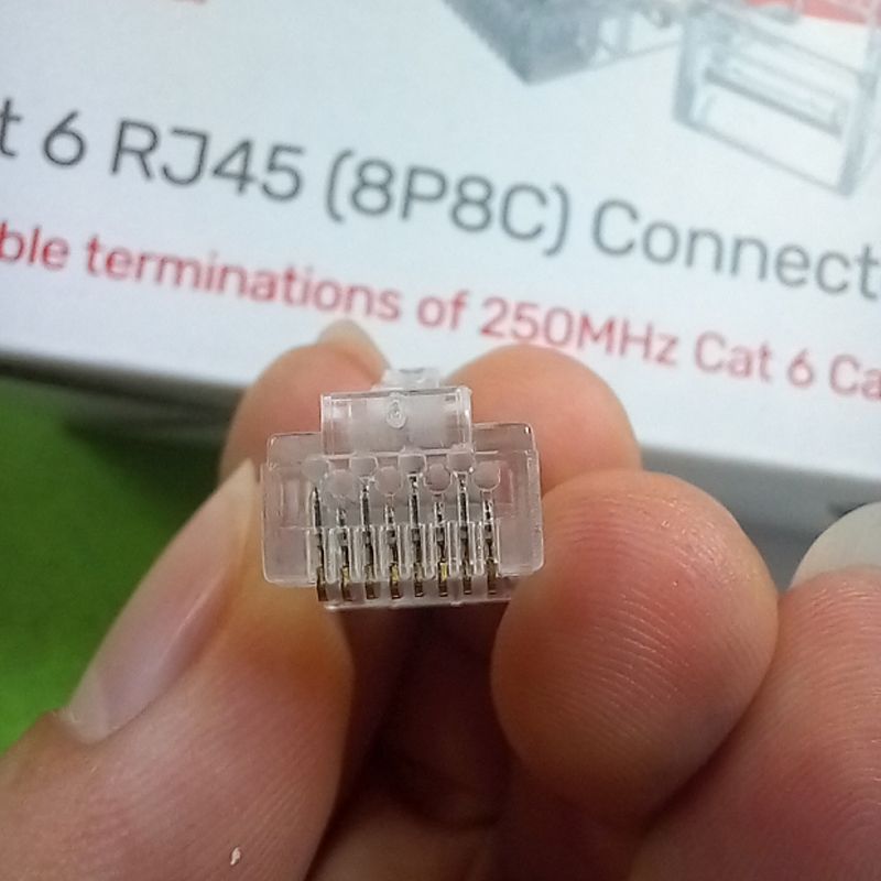 Hạt mạng, đầu bấm mạng RJ45 CAT6 UTP Unitek Y-OT19TP ( hộp 100 hạt ) - Phụ Kiện Điện Tử Việt Nam