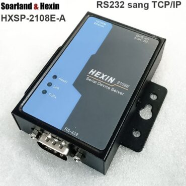 Bộ chuyển RS232 sang TCP/IP Hexin HXSP-2108E-A - Phụ Kiện Điện Tử Việt Nam