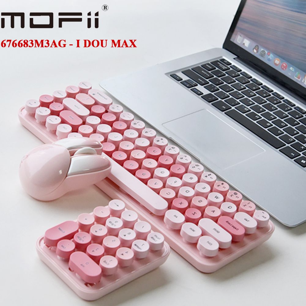 Bàn phím chuột không dây 3 trong 1 hình thỏ Kute chính hãng Mofii SMK676683M3AG - Phụ Kiện Điện Tử Việt Nam