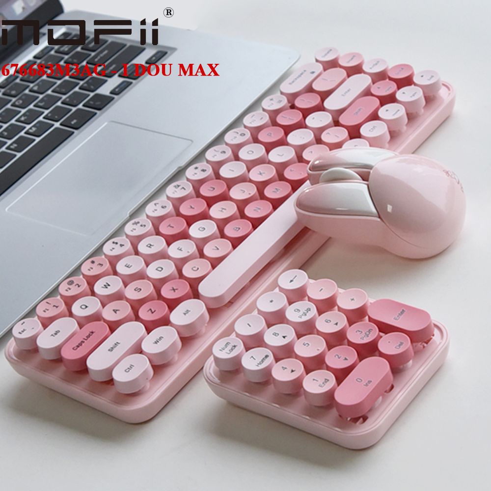 Bàn phím chuột không dây 3 trong 1 hình thỏ Kute chính hãng Mofii SMK676683M3AG - Phụ Kiện Điện Tử Việt Nam