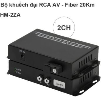 Bộ khuếch đại audio RCA 2 kênh qua cáp quang 20Km HM-2ZA - Phụ Kiện Điện Tử Việt Nam