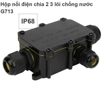 Hộp nối điện ngoài trời chia 2 3 lõi chống nước IP68 dùng cho dây 5-12mm ZX M686-3 G713 - Phụ Kiện Điện Tử Việt Nam