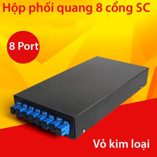 Hộp phối quang 8 cổng SC 8FO vỏ kim loại giá rẻ