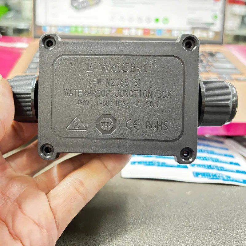 Hộp nối điện chống nước 2 ngả chuẩn IP68 chính hãng E-Weichat EW-M2068S-2T - Phụ Kiện Điện Tử Việt Nam