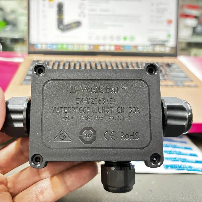Hộp nối điện chống nước 3 ngả chuẩn IP68 chính hãng E-Weichat EW-M2068S-3T - Phụ Kiện Điện Tử Việt Nam
