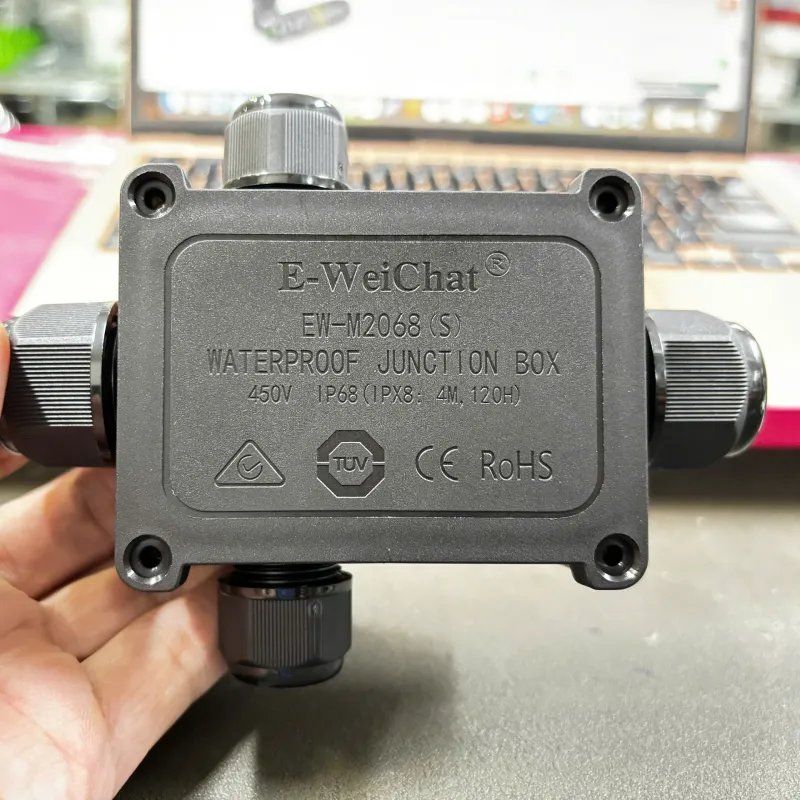 Hộp nối điện chống nước 4 ngả chuẩn IP68 chính hãng E-Weichat EW-M2068S-4TB - Phụ Kiện Điện Tử Việt Nam