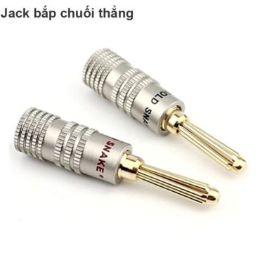 Rắc Audio bắp chuối Gold Snake (1 chiếc) - Phụ Kiện Điện Tử Việt Nam
