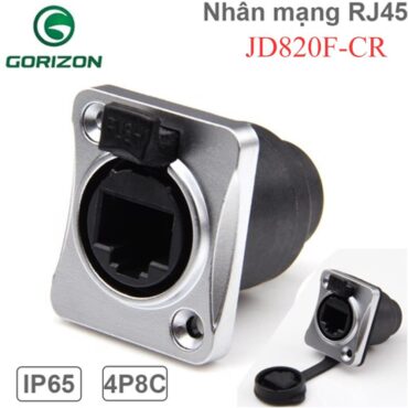 Nhân mạng RJ45 chống nước lắp bảng điều khiển Gorizon JD820F-CR - Phụ Kiện Điện Tử Việt Nam