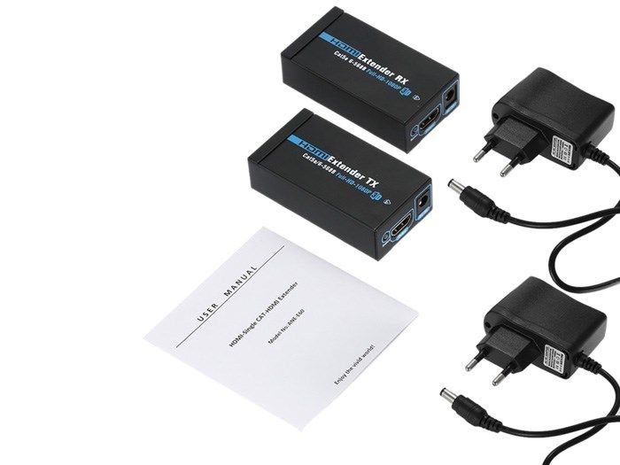 Bộ khuếch đại tín hiệu HDMI 50m. Nối dài cáp HDMI qua đường dây mạng, hỗ trợ full HD1080p - Phụ Kiện Điện Tử Việt Nam