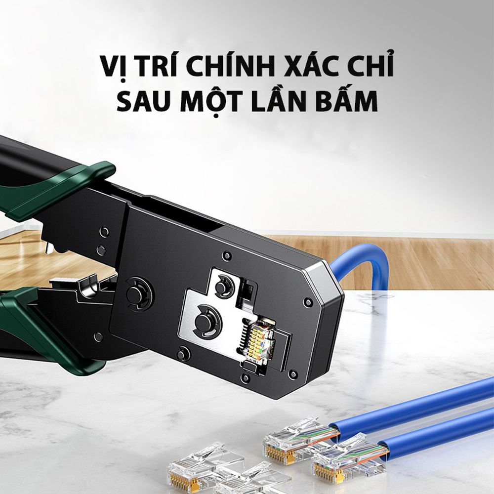 Kìm bấm đầu cáp mạng Cat5e Cat6 cáp điện thoại 6PIN 8PIN Ugreen 70683 NW136 - Phụ Kiện Điện Tử Việt Nam
