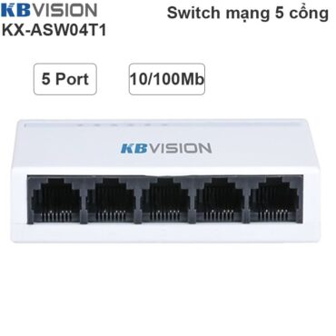 Switch Bộ chia mạng LAN RJ45 5 cổng 100Mbps KBVISION KX-ASW04T1 - Phụ Kiện Điện Tử Việt Nam